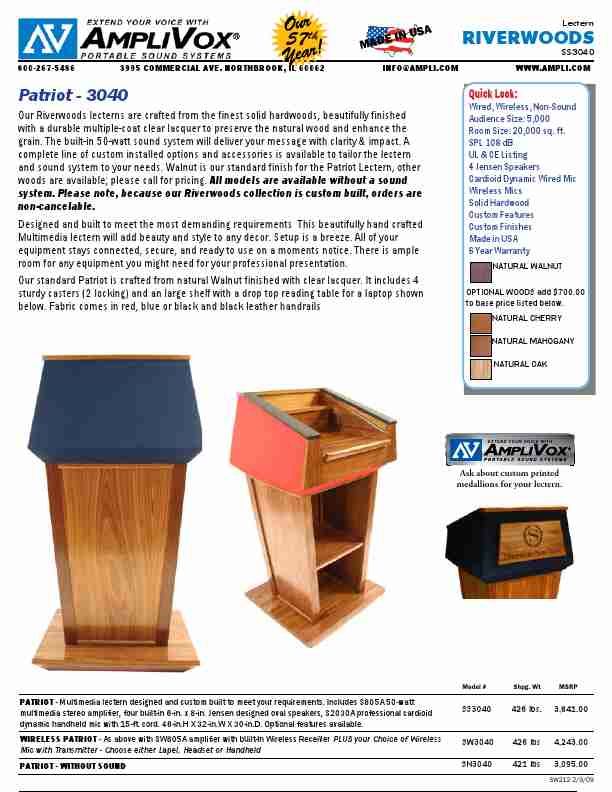 AmpliVox Indoor Furnishings SS3040-page_pdf
